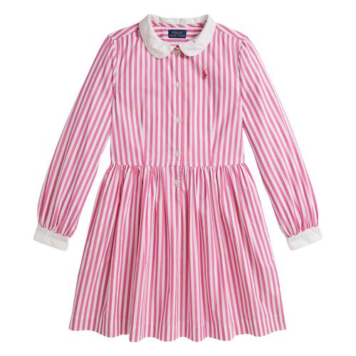 Polo Ralph Lauren Striped Cotton Poplin Shirtdress 7-10Y